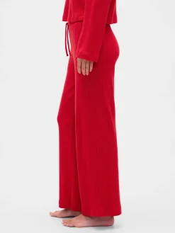 Waffle Wide-Leg PJ Pants
