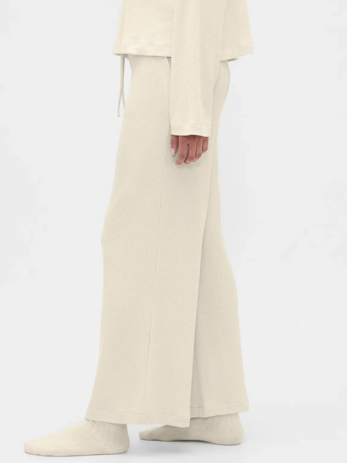 Waffle Wide-Leg PJ Pants