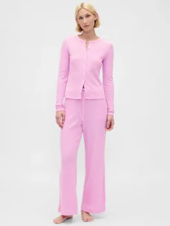 Waffle Wide-Leg PJ Pants