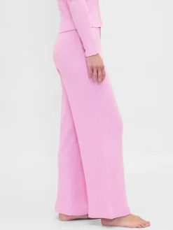Waffle Wide-Leg PJ Pants