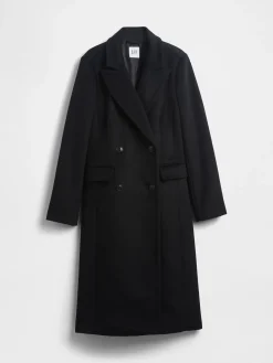Wool-Blend Chesterfield Coat
