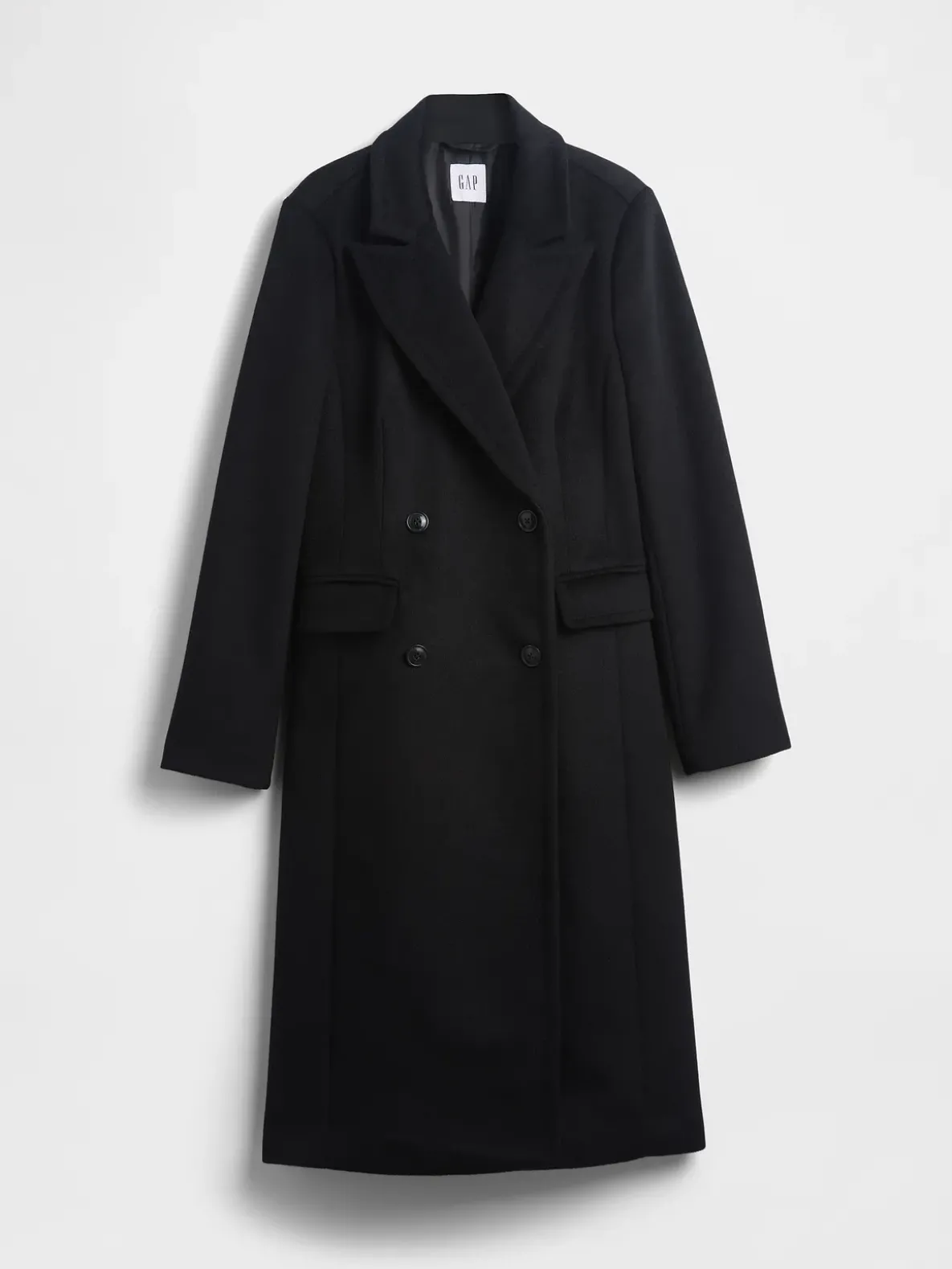 Wool-Blend Chesterfield Coat