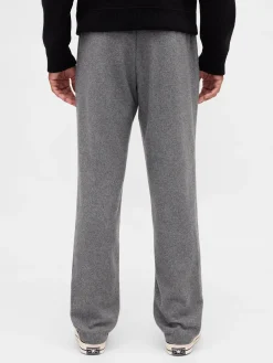 Wool-Blend Relaxed Straight Trousers