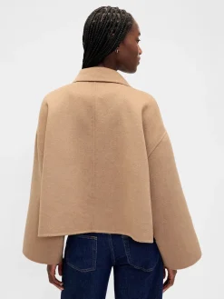 Wool-Blend Swing Jacket